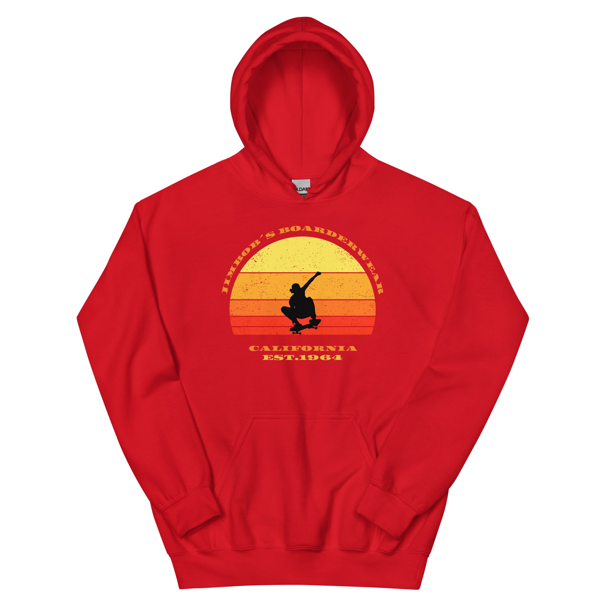 Sweatshirt Skateboard unisex Hoodie rot