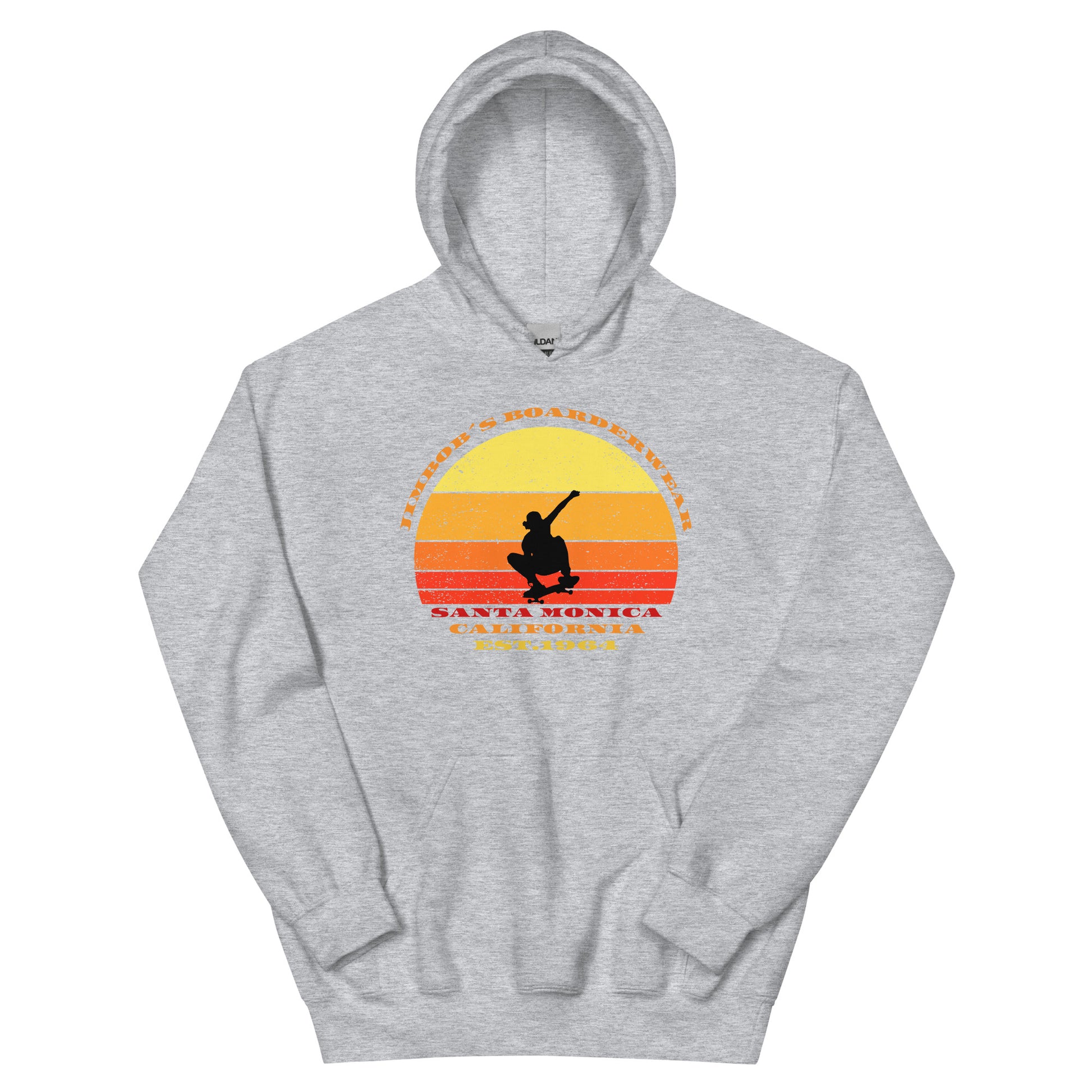 Sweatshirt Skateboard unisex Hoodie grau